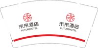 （印500修白杯）3140213 未来酒店 9盎司特厚1000个加急：250213-524434860451960 一次性定制纸杯、一次性广告纸杯设计图