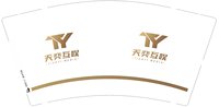 12250218 天奕互娱9盎司1千：爱吃糖果的悦鸭 一次性定制纸杯、一次性广告纸杯设计图