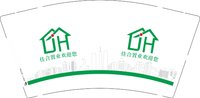 12250224佳合置业欢迎您9盎司加厚1千（现货100）：韩之风尚hzfs 一次性定制纸杯、一次性广告纸杯设计图