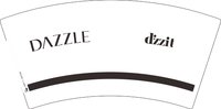 13250213DAZZLE7盎司1千个：air巧 一次性定制纸杯、一次性广告纸杯设计图