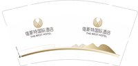12250205 维斯特国际酒店9盎司加厚1千：tb146065330 一次性定制纸杯、一次性广告纸杯设计图