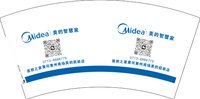 12250215（改）美的智慧家7盎司1万个（50一条，50个装的超市双排袋子发100个）：徐解神 一次性定制纸杯、一次性广告纸杯设计图