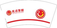 3140216 优点家居 7盎司1000个：250216-209086103900665 一次性定制纸杯、一次性广告纸杯设计图