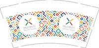 12250506 可靠性找岱宗一专业更可靠 9盎司加厚1千个：笑and林 一次性定制纸杯、一次性广告纸杯设计图