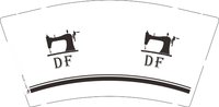 12250428 df9盎司1千：风吹吹乱心 一次性定制纸杯、一次性广告纸杯设计图