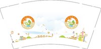 12250506博园岚郡幼儿园9盎司2千个：tjr5706392 一次性定制纸杯、一次性广告纸杯设计图
