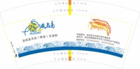 12250426 洮花岛无抗(鲜活)生态虾12盎司1千：tb95097024 一次性定制纸杯、一次性广告纸杯设计图
