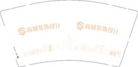 12250502 尚城装饰设计9盎司1千：tb29596901 一次性定制纸杯、一次性广告纸杯设计图