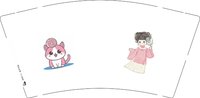 3140407 （改）卡通猫图案 9盎司2000个加急：250407-309340475730164 一次性定制纸杯、一次性广告纸杯设计图