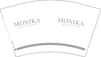 12250430MONIKA 12盎司5千：狮子座dl678 一次性定制纸杯、一次性广告纸杯设计图