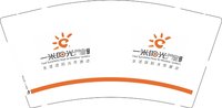 11250428一米阳光门窗9盎司1千个：郭小兴9033 一次性定制纸杯、一次性广告纸杯设计图