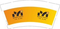 12250606（500一箱）tennis一节课 爱上网球9盎司6千个：tb002129001 一次性定制纸杯、一次性广告纸杯设计图