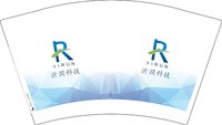 12250602沂潤科技 12盎司1000个：人生卷如画 一次性定制纸杯、一次性广告纸杯设计图