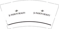 （印500修白杯）12250602 JL PASSION BEAUTY9盎司1千：楼kk宾 一次性定制纸杯、一次性广告纸杯设计图