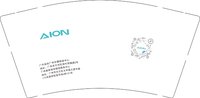 12250603 AION 9盎司一万个：熙熙攘攘的云烟 一次性定制纸杯、一次性广告纸杯设计图