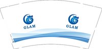 11250508GLAM9盎司加厚1000个：tb200544727 一次性定制纸杯、一次性广告纸杯设计图