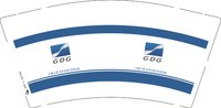 12250530 gdg 9盎司1000个：不买省全额 一次性定制纸杯、一次性广告纸杯设计图