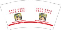 （印500修白杯）3140603 南教场社区养老服务中心 9盎司350g专版1000个：250603-022995321151631 一次性定制纸杯、一次性广告纸杯设计图