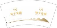 3140507 粒子金服 7盎司1000个：250507-407057231372327 一次性定制纸杯、一次性广告纸杯设计图