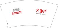 （印500只修白）12250605圣夏集团 9盎司加厚350克专版1千个：瑶摇遥2 一次性定制纸杯、一次性广告纸杯设计图