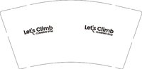 12250618Lets climb 9盎司1000个：suho09 一次性定制纸杯、一次性广告纸杯设计图