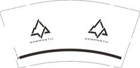 （印500修白杯）12250611RAWMANTIC 9盎司加厚1千：yixichenuc 一次性定制纸杯、一次性广告纸杯设计图