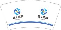 12250628智礼教育 9盎司1千：zhouzhen940908 一次性定制纸杯、一次性广告纸杯设计图