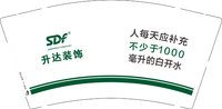 12250603有改 升达装饰9盎司加厚4千个：肖小姐的有趣灵魂 一次性定制纸杯、一次性广告纸杯设计图