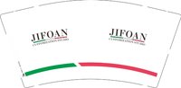 13250704 JIFOAN9盎司特厚一千个：yanjuncd 一次性定制纸杯、一次性广告纸杯设计图