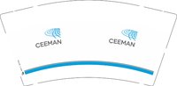 （印500只修白）12250611CEEMAN9盎司1千个：leslieif 一次性定制纸杯、一次性广告纸杯设计图