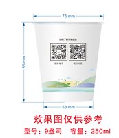 12250701ULO GROUP9盎司1千个：tb757400044（英皇乔治五世） 一次性定制纸杯、一次性广告纸杯设计图