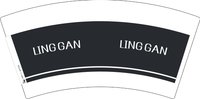 11250602 （改）LANGGAN 7盎司1千 : 我不是天使800829 一次性定制纸杯、一次性广告纸杯设计图