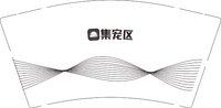 12250620 集宠区9盎司加厚一千个：林嘻嘻林哈哈 一次性定制纸杯、一次性广告纸杯设计图