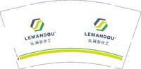 12250624 乐满多化工9盎司加厚1千：鑫淼森102 一次性定制纸杯、一次性广告纸杯设计图