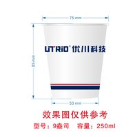 12250702优川科技9盎司1千个：tb734994891319（英皇乔治五世） 一次性定制纸杯、一次性广告纸杯设计图