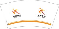 12250619皓柏健身9盎司2千个：精品糖糖 一次性定制纸杯、一次性广告纸杯设计图