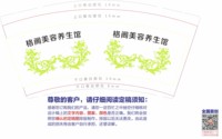 12250609格阁美容养生馆 9盎司加厚1千加急：网络时代的小刘 一次性定制纸杯、一次性广告纸杯设计图