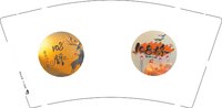 12250604 108将9盎司加厚2千个：天一涯叶落 一次性定制纸杯、一次性广告纸杯设计图