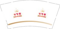 12250612凝 聚 嵋9盎司1千：小迷糊的泪 一次性定制纸杯、一次性广告纸杯设计图