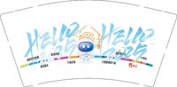 16250624 超盾安全检测（机器人图形）9盎司加厚1千：hollerosa 一次性定制纸杯、一次性广告纸杯设计图