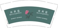 12250609 玫莉蔻 9盎司1千个：eacea 一次性定制纸杯、一次性广告纸杯设计图