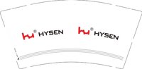 12250620HYSEN9盎司1千个：tb371112567（yuan511500） 一次性定制纸杯、一次性广告纸杯设计图