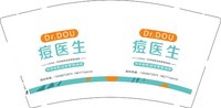 12250701痘医生 9盎司1000个：松栗奶羊哈 一次性定制纸杯、一次性广告纸杯设计图