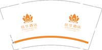 12250608信华酒店 9盎司3000个：nn1206nn 一次性定制纸杯、一次性广告纸杯设计图