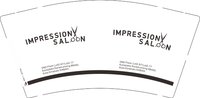 12250624 IMPRESSION 9盎司1千（1千1箱，配黑高盖1千集运仓的纸杯和盖子一起打包发）：虫工alice 一次性定制纸杯、一次性广告纸杯设计图