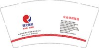 12250612 改湖北瑞启建设工程管理有限公司 9盎司加厚2千：梅琪琪梅晗晗 一次性定制纸杯、一次性广告纸杯设计图