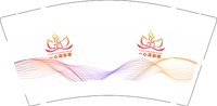 12250609 一心运动馆9盎司1千：ymjd预美精典 一次性定制纸杯、一次性广告纸杯设计图
