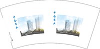 12250612中会商业7盎司1千个：孤舟五更家万里 一次性定制纸杯、一次性广告纸杯设计图