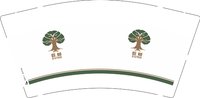 （印500修白杯）12250701 巨树 9盎司1千：orange芋圆 一次性定制纸杯、一次性广告纸杯设计图