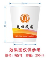122506239盎司1千：丽崽的尾巴 一次性定制纸杯、一次性广告纸杯设计图